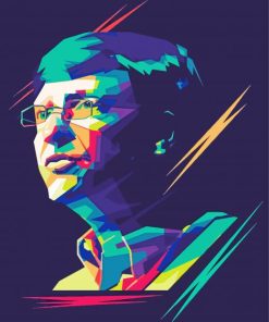 Colorful Bill Gates Paint By Numbers