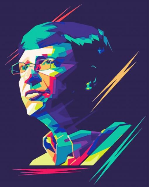 Colorful Bill Gates Paint By Numbers