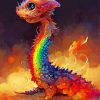 Cute Rainbow Dragon Paint By Numbers