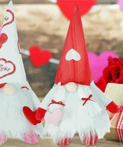 Dolls Gnomes Valentine Paint By Numbers