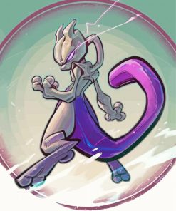 Mewtwo Art Paint By Numbers