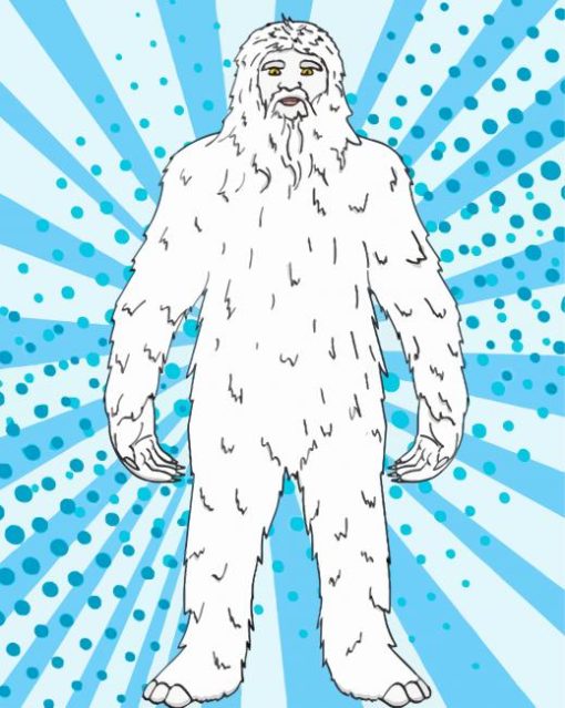 Yeti Pop Art Paint By Numbers