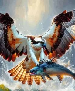 Aesthetic Osprey Bird Paint By Number